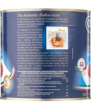 Batchelors Cirio Polpa Chopped Tomatoes 2.5 kg - Buy Online on GoSupps.com