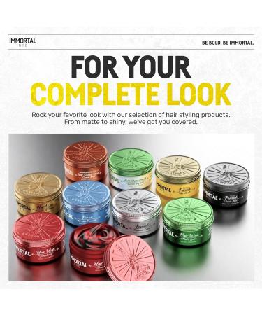 Immortal NYC The Creed Hair Pomade - Strong Hold Max Shine All Natural Water-Based - No Residue for All Hair Types - Men's Grooming Solution - Buy Online on GoSupps.com