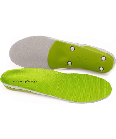 Superfeet GREEN High Arch Orthotic Support Insoles - Men 9.5-11/Women 10.5-12 (Cut-To-Fit) - Buy Online on GoSupps.com
