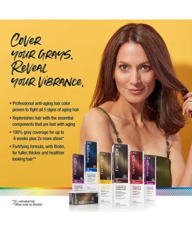 AGEbeautiful 4RR Dark Intense Red Hair Color Dye | Professional Salon Color with 100% Gray Coverage - Buy Online on GoSupps.com
