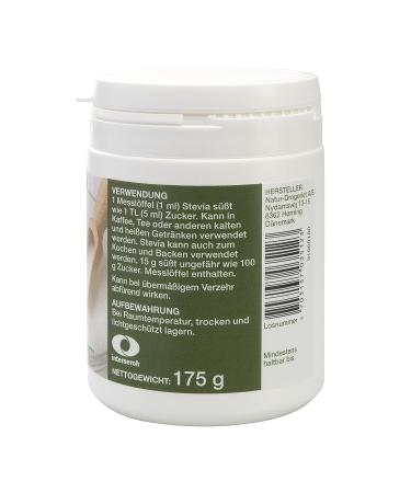 Nature Drugstore Stevia Powder - Zero Calorie Natural Sweetener | Vegan & Ideal for Drinks Cooking & Baking - 175g - Buy Online on GoSupps.com