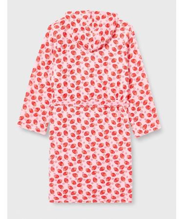 Playshoes Unisex Children's Fleece Bathrobe Dressing Gown 110-116 - Strawberry Design for Cozy Comfort | International Shipping Available - Buy Online on GoSupps.com