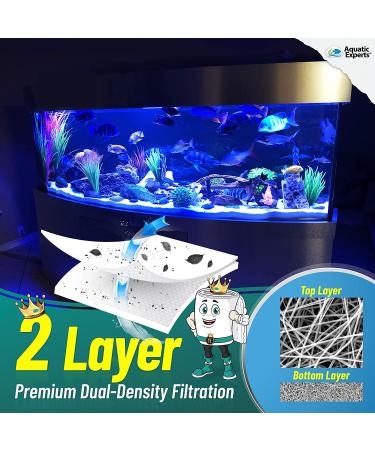 FilterFirst Aquarium Filter Pad Media Roll 12x72 Inches - For Crystal Clear Water in Fish Tanks - Buy Online on GoSupps.com