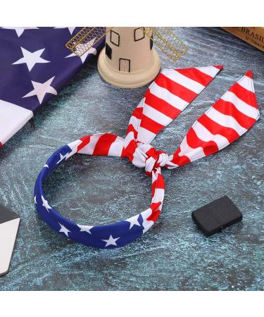 SATINIOR American Flag Tie Headband Set - Patriotic Sports Bandana for Fourth of July Independence Day, Stars Sweatband for Exercise Men Women - Buy Online on GoSupps.com