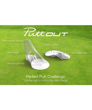PuttOut Pressure Putt Trainer - Improve Golf Putting Skills | White - Buy Online on GoSupps.com