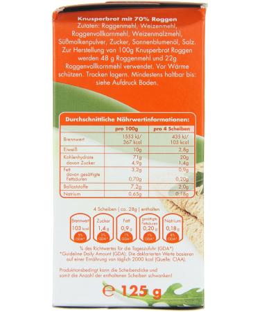 Light & Cross Rye Crispy Bread - Pack of 8 (8 x 125g) | International Shipping Available - Buy Online on GoSupps.com