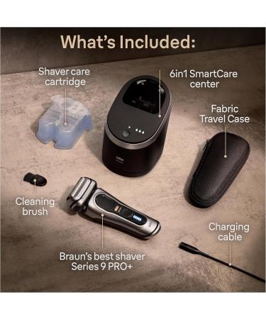 Braun Series 9 PRO+ Electric Shaver 5 Pro Shave Elements & Precision Long Hair Trimmer & Powercase compatible with Series 8 and 9 Electric Shavers charges for up to 6 weeks Shaver + ELECTRIC_SHAVER 9484pc - Buy Online on GoSupps.com