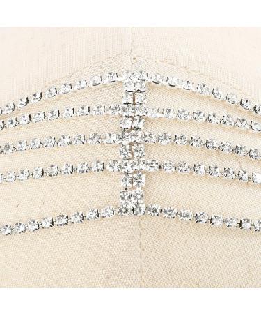 YERTTER Brides Silver Rhinestone Tassel Head Chain - Boho Hair Accessories for Women - Buy Online on GoSupps.com