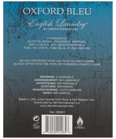 English Laundry Oxford Bleu Eau de Parfum 3.4 Fl Oz 3.4 Fl Oz (Pack of 1) - Buy Online on GoSupps.com