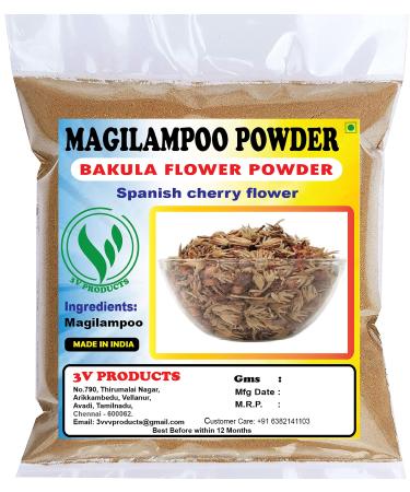 3V PRODUCTS: MagilamPoo Flower Powder ( Pack 2x50g ) Maulsari Flower Powder | Spanish cherry Flower Powder 100g