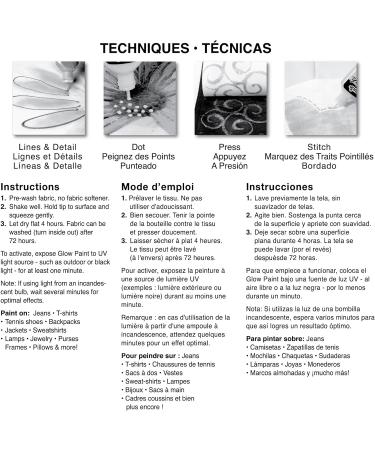 Tulip 17581 Metallic Glow Fabric Paint Set - 6 Pack | Dimensional Fabric Paint for DIY Projects - Buy Online on GoSupps.com