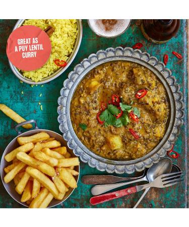 Merchant Gourmet Dried Puy Lentils 2.4 kg - High Fibre High Protein Low Fat Vegan - No Need to Pre-Soak - Pack of 8 x 300g Boxes - Buy Online on GoSupps.com