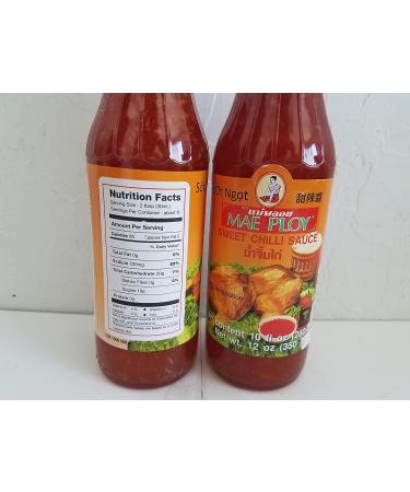 Mae Ploy Sweet Chili Sauce 12oz Bottle - Pack of 2 | Authentic Thai Condiment - Buy Online on GoSupps.com
