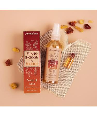 Aromafume Frankincense & Myrrha Natural Resin Mist Spray 100ml - Deep Relaxation & Spiritual Rituals | Pure Resin from Somalia | Non-Alcoholic & Vegan - Buy Online on GoSupps.com
