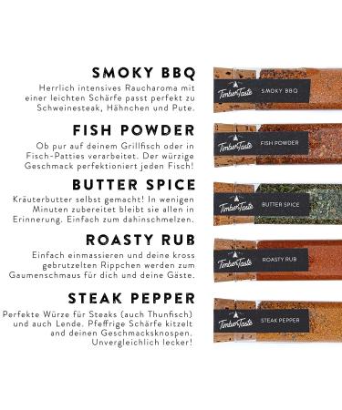BBQ Grill Spices & Apron Gift Set for Men | 5 Exquisite Spices & Recipes | Perfect Grill Accessories - Buy Online on GoSupps.com