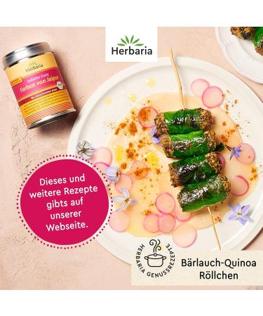 Herbaria Colors of Jaipur Bio 80g - Organic Curry Spice Mix for Indian Dishes in Sustainable Aroma Protection Box - Buy Online on GoSupps.com