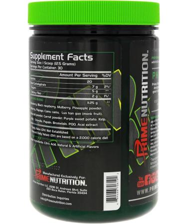 Prime Nutrition Phytoform Fruits & Greens 375g | 30 Servings - Kiwi-Strawberry Flavor - Buy Online on GoSupps.com