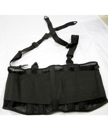 Captain Sports Lumbar Back Brace | Adjustable Support with Removable Shoulder Straps | Terry Lined & Aerated Nylon | Relieves Lower & Upper Back Pain for Men & Women - International Shipping Available - Buy Online on GoSupps.com