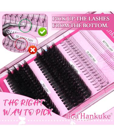 Boahankuke Multi-type Mixed Cluster Eyelash Extensions - 280PCS 5-18mm H-Multi Type Fluffy Cluster Lashes - Buy Online on GoSupps.com