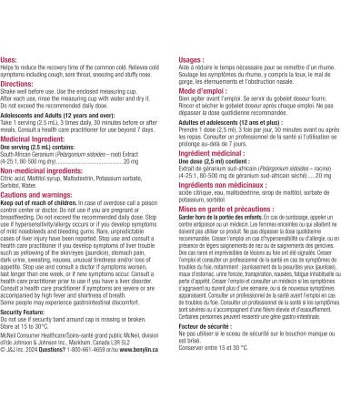 Benylin Multi-Symptom Herbal Syrup Cough Suppressant Sore Throat Relief Common Cold Pelargonium Sidoides 100-mL - Buy Online on GoSupps.com