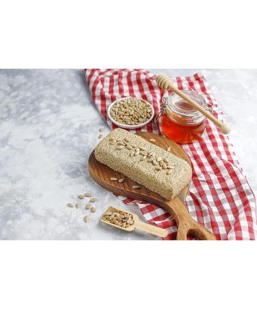 The Mill Tahini Halva (Plain) 500g - Natural Source of Fiber - Halal, Vegan, and Naturally Processed - Ideal for Breakfast and Snack - No Chemicals - Energy Provider - Tasty - Buy Online on GoSupps.com