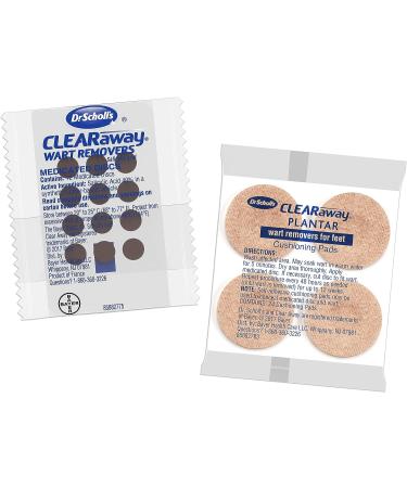 Dr. Scholl's Clear Away Plantar Wart Remover 24 Count - Fast & Effective Treatment - Buy Online on GoSupps.com