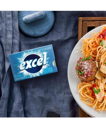 EXCEL Peppermint Flavoured Sugar Free Chewing Gum 12 Pieces 12 Packs Peppermint Gum - Buy Online on GoSupps.com
