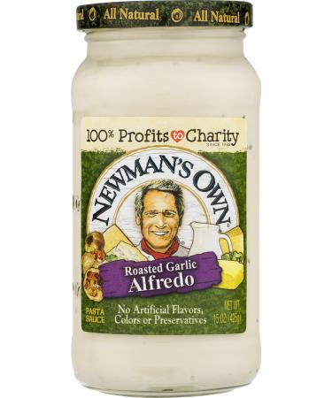 Newman's Own Roasted Garlic Alfredo Sauce 15 oz - Pack of 3 - Buy Online on GoSupps.com