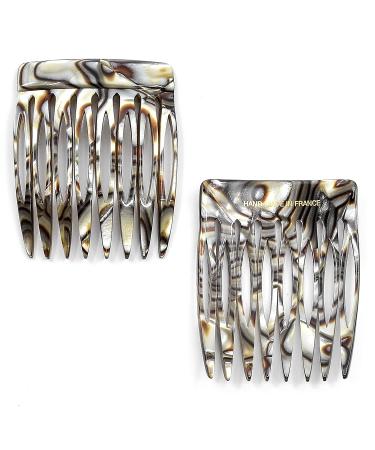 Camila Paris Handmade Onyx French Hair Side Comb CP2332/2 | Small Twist Combs | Strong Hold Hair Clips for Women | Made in France - Buy Online on GoSupps.com