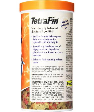 TetraFin Goldfish Flakes Clear Water Formula 7.06 oz - Pack of 1 | Top-Quality Fish Food - Buy Online on GoSupps.com