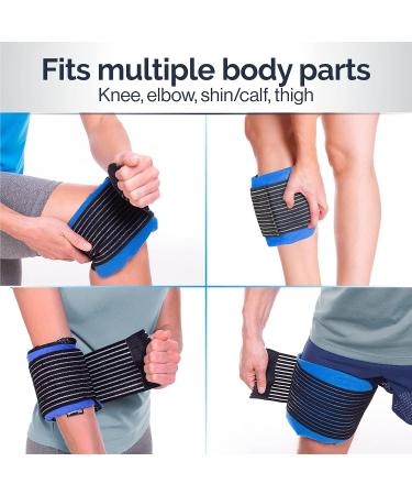 Ankle Ice Pack Wrap for Sports Injuries - Hot/Cold Gel Pack for Pain Relief - Microwavable Heat/Cold Compress for Achilles Tendonitis & Plantar Fasciitis - by Gelpacks Direct - Buy Online on GoSupps.com