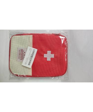 Buy Mini First Aid Bag - Portable Empty Medication Storage Bag - Red Medicine Organizer - Buy Online on GoSupps.com
