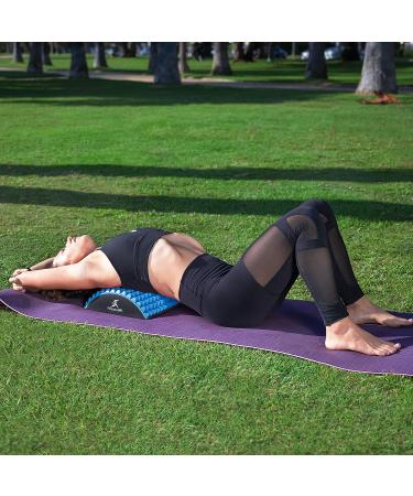 ProsourceFit Arched Back Stretching Spike Orthopedic Traction Device & Lumbar Massage Support - Blue - Buy Online on GoSupps.com