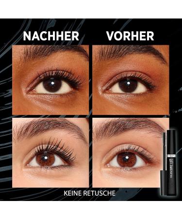 L'Or al Paris Mascara Double Pack - Long-Lasting 36 Hour Lift & Volume Telescopic Black 9.9ml Each | Shop Now! - Buy Online on GoSupps.com