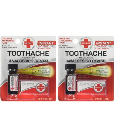 Red Cross Toothache Complete Medication Kit 0.12 oz (Pack of 2) - Fast Relief for Tooth Pain - Buy Online on GoSupps.com