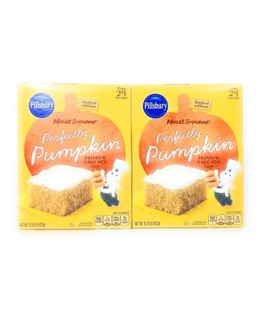 Pillsbury Moist Supreme Perfectly Pumpkin Cake Mix, 15.25 Oz. (2-pack)