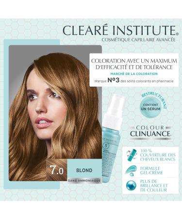 Colour Clinuance | Hair Dye for Delicate Hair | Ammonia Free Permanent Hair Color | Intense Color | 100% Coverage | Dermatologically Tested | 7.0 Blonde - Buy Online on GoSupps.com