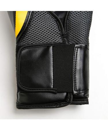 Everlast Elite Pro Style Training Gloves - Black (16 oz) - Buy Online on GoSupps.com