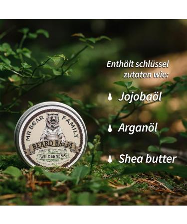 MR Bear Family Wilderness Beard Balm - 60ml - Natural Mustache & Beard Styling with Shea Butter Jojoba Oil and Beeswax - International Shipping Available - Buy Online on GoSupps.com