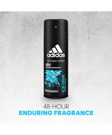 Adidas Ice Dive 24 Hours Fresh Boost Cool Tech Deodorant Body Spray for Men 4 Ounce - Buy Online on GoSupps.com