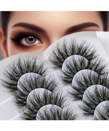 CHUN-YAN Lashes - 18mm Wispy Mink Lashes for a Stunning Eye Look - 8D High-quality Faux Mink Fluffy and Volume Lashes - 7 Pairs Pack Easy to apply and Reusable Comfortable and Durable - CYB08