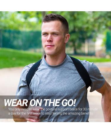 Activhawks Posture Corrector - Back Support Belt & Stabilizer for Men & Women | Includes eBook & Carry Bag | Improve Upright Posture - Buy Online on GoSupps.com