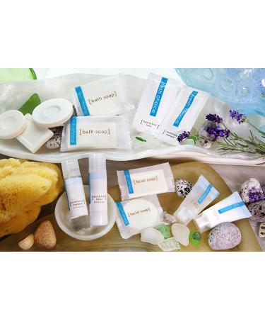 Travel Size Moisturizing Hand and Body Bar Soap Bulk - 50 White Bars Per Case - Individually Wrapped for Hotels, Rentals, and Charity Donations - Mild and Fresh Scent - 1oz - Buy Online on GoSupps.com