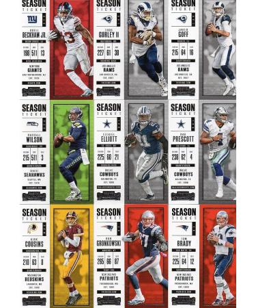 2017 Panini Contenders NFL Football 100 Card Veteran Players Set - Tom Brady, Carson Wentz, Rob Gronkowski, Myles Garrett Rookie & More - Buy Online on GoSupps.com