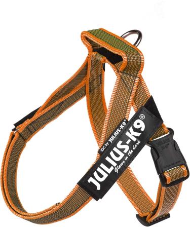 Julius-K9 XS/Mini-Mini Orange-Grey Belt Harness | Durable Stylish Dog Gear for International Shipping - Buy Online on GoSupps.com