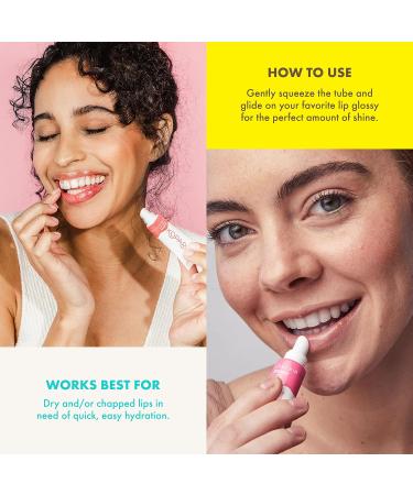 Kopari Nude Peach Lip Glossy 2pk - Hydrating Lip Gloss for All Skin Tones | Shop Internationally - Buy Online on GoSupps.com