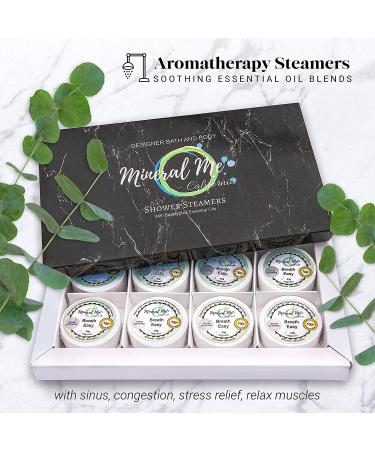 Eucalyptus Shower Steamers - 8 Aromatherapy Tablets for Easy Breathing & Stress Relief - Buy Online on GoSupps.com