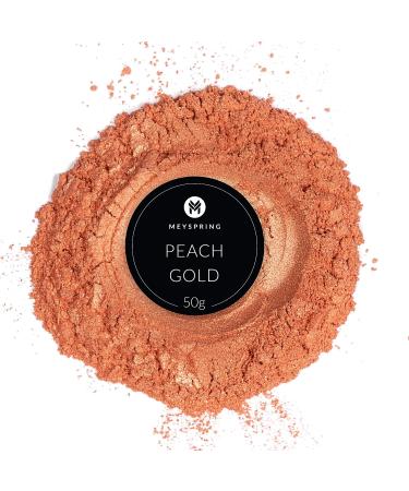 MEYSPRING Peach Gold Mica Powder for Epoxy Resin - 50g | Resin Art & UV Resin Color Pigment - Buy Online on GoSupps.com