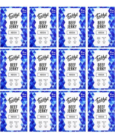 Tuddys Snacks Beef Jerky 12x28g Hoisin - Buy Online on GoSupps.com