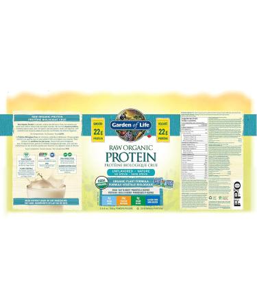 Garden Of Life Raw Organic Protein Unflavored 568g. & Raw Organic Protein Chocolate 664g. - Buy Online on GoSupps.com